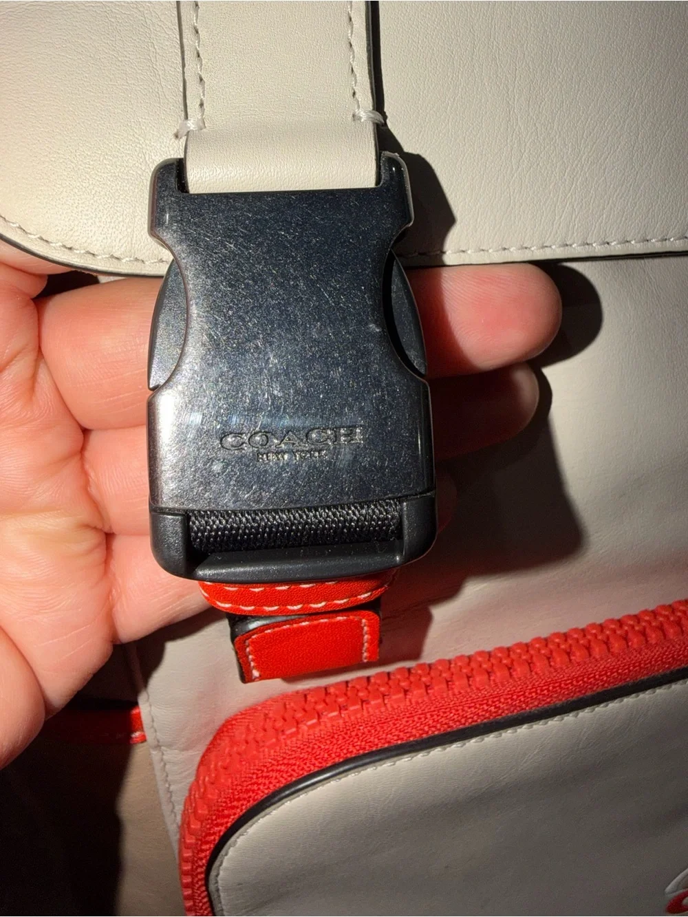 Coach Track Backpack in Colorblock with Coach Stamp (Style No. CH103) NWT